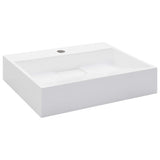 144063 Wash Basin 50x38x13 cm Mineral Cast/Marble Cast White