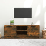 TV Cabinet Smoked Oak 102x35x36.5 cm Engineered Wood 817132