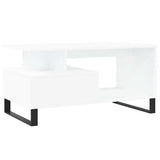 Coffee Table White 90x49x45 cm Engineered Wood 831028