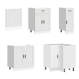11 Piece Kitchen Cabinet Set "Porto" White Engineered Wood 3314901
