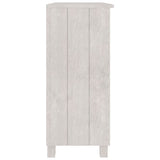 Sideboard HAMAR White 85x35x80 cm Solid Wood Pine 340501