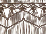 323982 Macrame Curtain Taupe 140x240 cm Cotton