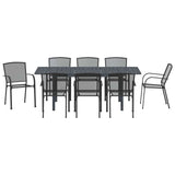 Garden Dining Set 9 pcs Anthracite Steel 3378834