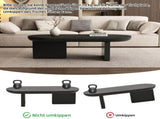 Modern coffee table, Oval Center Table, spray-painted end table, simple sofa table, side table, MDF, N605P387937S