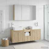 Bathroom Cabinet Set 4 pcs Sonoma Oak Engineered Wood 3406425