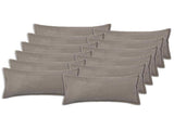 Cushion Cover 12 pcs HOUTEN Light Grey 40 x 80 cm Boucl 918204