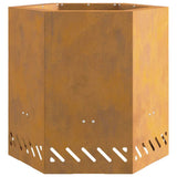 Smokeless Fire Pit Brown 48 x 48 x 51 cm Weathering Steel 858983