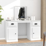 Dressing Table with Mirror White 130x50x132.5 cm 3185335
