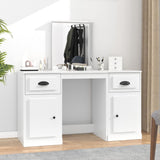 Dressing Table with Mirror White 130x50x132.5 cm 3185335