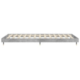Bed Frame without Mattress Concrete Grey 90x200 cm 832169