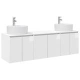 Bathroom Cabinet Set 3 pcs High Gloss White 49.5 x 44.5 x 65 cm 3405671