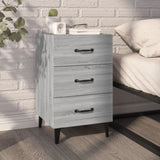 Bedside Cabinet Grey Sonoma 40x40x66 cm Engineered Wood 817325