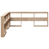 Bookcase Headboard L-Shaped 180 cm Solid Wood Pine 859256