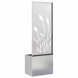 Garden Privacy Screen Sliver 50 x 150 cm Stainless steel 876431