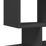 ZNTS Room Divider Bookcase Black 92x29x112 cm Engineered Wood 858121