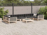 Garden Sofa Set Natural Wood Solid pine wood Large Modular 3299331