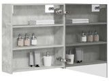 Bathroom Mirror Cabinet Concrete Grey 50 x 14.5 x 70 cm 889042