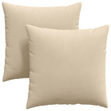 Sofa Pillows 2 pcs Cream 80 x 80 cm Fabric 42014073
