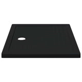 Shower Base Tray with Dots 100 x 80 x 4 cm ABS Black 42033512