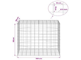 Gabion with 5 mm Wire and 10x10 cm Mesh 100x100x100 cm 3465308