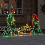Lighted Nativity Scene Multicolour 112 x 72 cm PVC 42018951