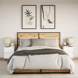 Wall-mounted Bedside Cabinets with LED Lights 2 pcs White 3307962