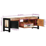 TV Cabinet 120x30x40 cm Solid Wood Reclaimed 338223