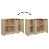 Sideboard Sonoma Oak 90.5x30x70 cm Engineered Wood 811190