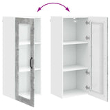 Wall Glass Cabinet PORTO Concrete Grey 40 x 31 x 100 cm 885448
