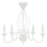 Chandelier E14 Metal White 52 x 47 cm 42053772