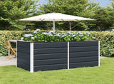 Planter Anthracite 160 x 80 x 75 cm Steel 42018193