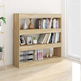 Book Cabinet/Room Divider Sonoma Oak 100x30x103 cm 811748