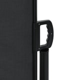 Retractable Side Awning Black 120x1200 cm 4004789