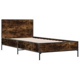 Bed Frame without Mattress Smoked Oak 100x200 cm 845524