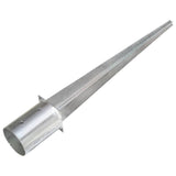 Ground Spikes 6 pcs Silver 10x76 cm Galvanised Steel 145432