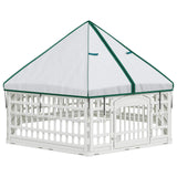 6 Panel Dog Playpen White 179 x 151 x 114 cm Plastic 42027224