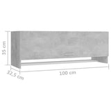 Wardrobe Concrete Grey 100x32.5x35 cm Engineered Wood 808237