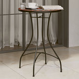 Mosaic Bistro Table Terracotta and White 50x70 cm Ceramic 4003401