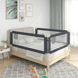 Toddler Safety Bed Rail Dark Grey 140x25 cm Fabric 10228