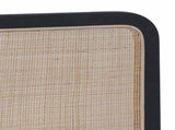 Headboard with Headboard Black 100 x 55 x 3 cm Rattan 42011568