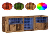 LED Sideboard Old Wood 162 x 37 x 67 cm Engineered Wood 3333115
