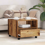 Coffee Table Old Wood 55 x 55 x 45cm Engineered Wood 880468