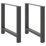 ZNTS Coffee Table Legs Anthracite 2 pcs 70x cm Steel 4013310