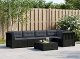 5-Seater Garden Sofa with Cushions Rattan Look PP Anthracite 3444053