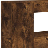 LED Headboard Smoked Oak 100x18,5x103,5 cm Engineered Wood 837334