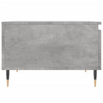 ZNTS Coffee Table Concrete Grey 55x55x36.5 cm Engineered Wood 830752