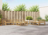 Outdoor Sofa Set 6 pcs White 3386058