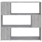 Book Cabinet/Room Divider Grey Sonoma 100x24x94 cm 826648