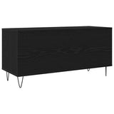 Record Cabinet Black Oak 100 x 38 x 48 cm Engineered Wood 862904