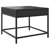 ZNTS Coffee Table with Infinity LED Black 50x50x41 cm 847677